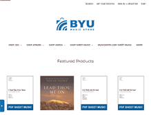 Tablet Screenshot of byumusicstore.com